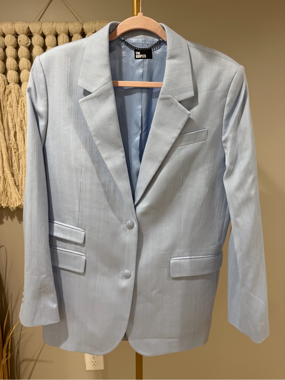 THE KOOPLES Loose-fit notched-collar woven blazer - Picture 3 of 8